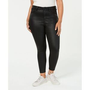 Trendy Plus Size Coated Skinny Jeans